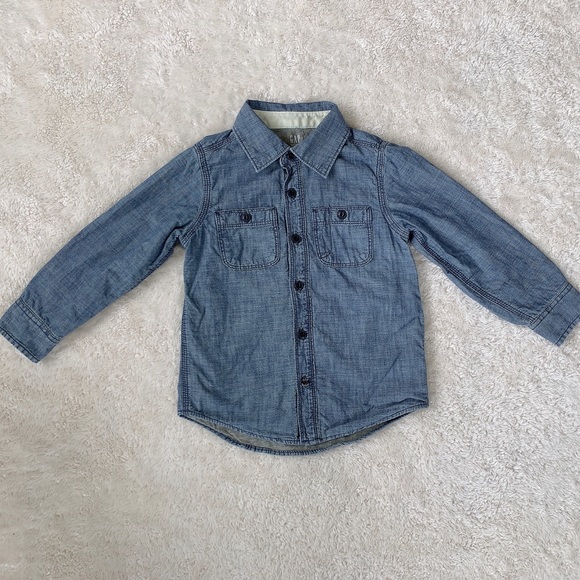 Gap Kids warm jean shirt/5T - Picture 1 of 8